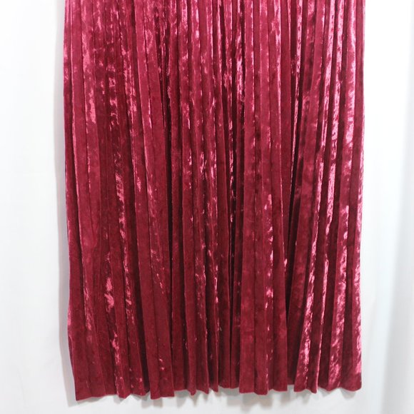 Splendor Spree Velvet Pleated Dress - Picture 4 of 8